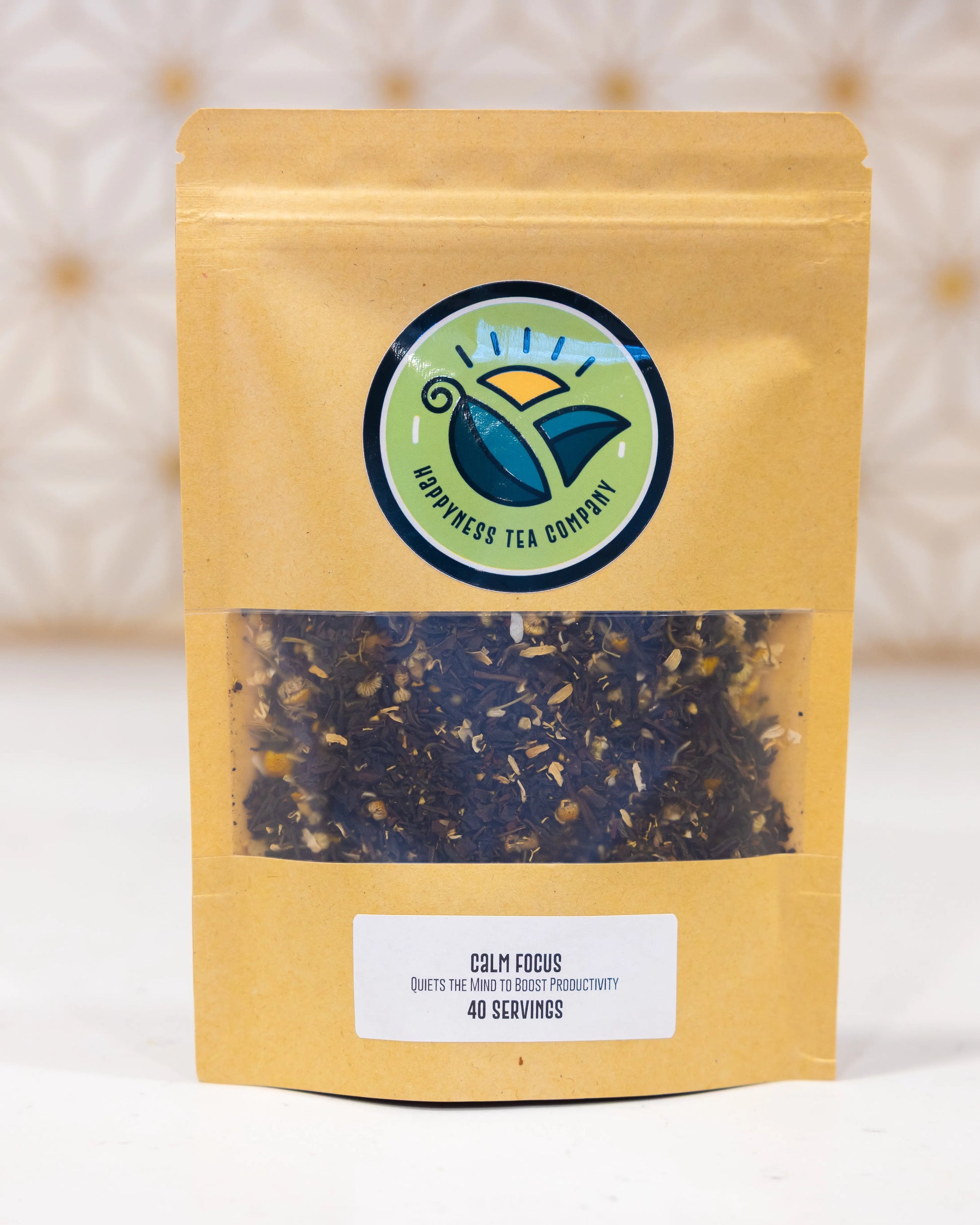 Calm Focus - Chamomile Black Tea Happyness Tea Company