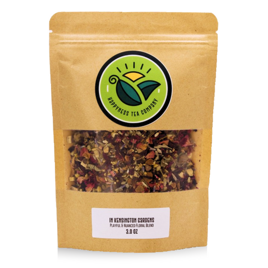 Looseleaf tea blend in bag hibiscus licorice clove