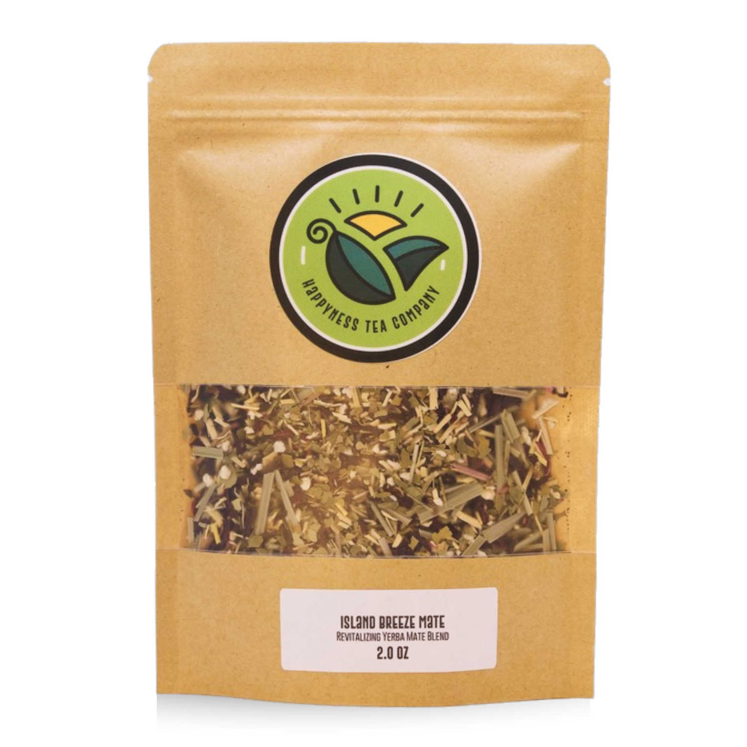 looseleaf tea blend in bag yerba mate lemongrass hibiscus