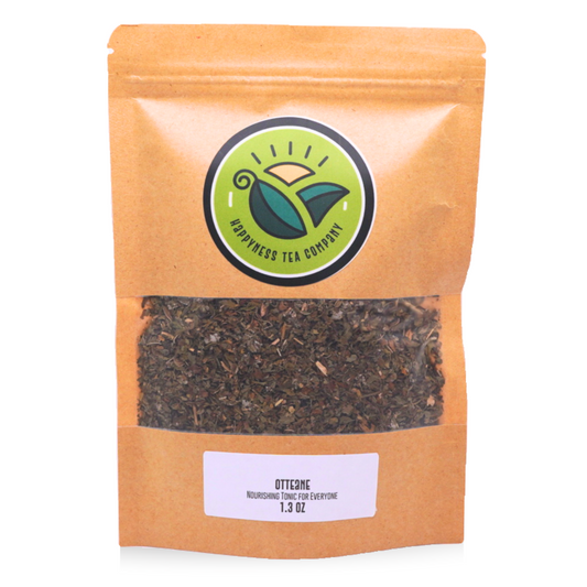 looseleaf tea blend in bag Organic Nettle, Organic Red Raspberry Leaf, Organic Spearmint