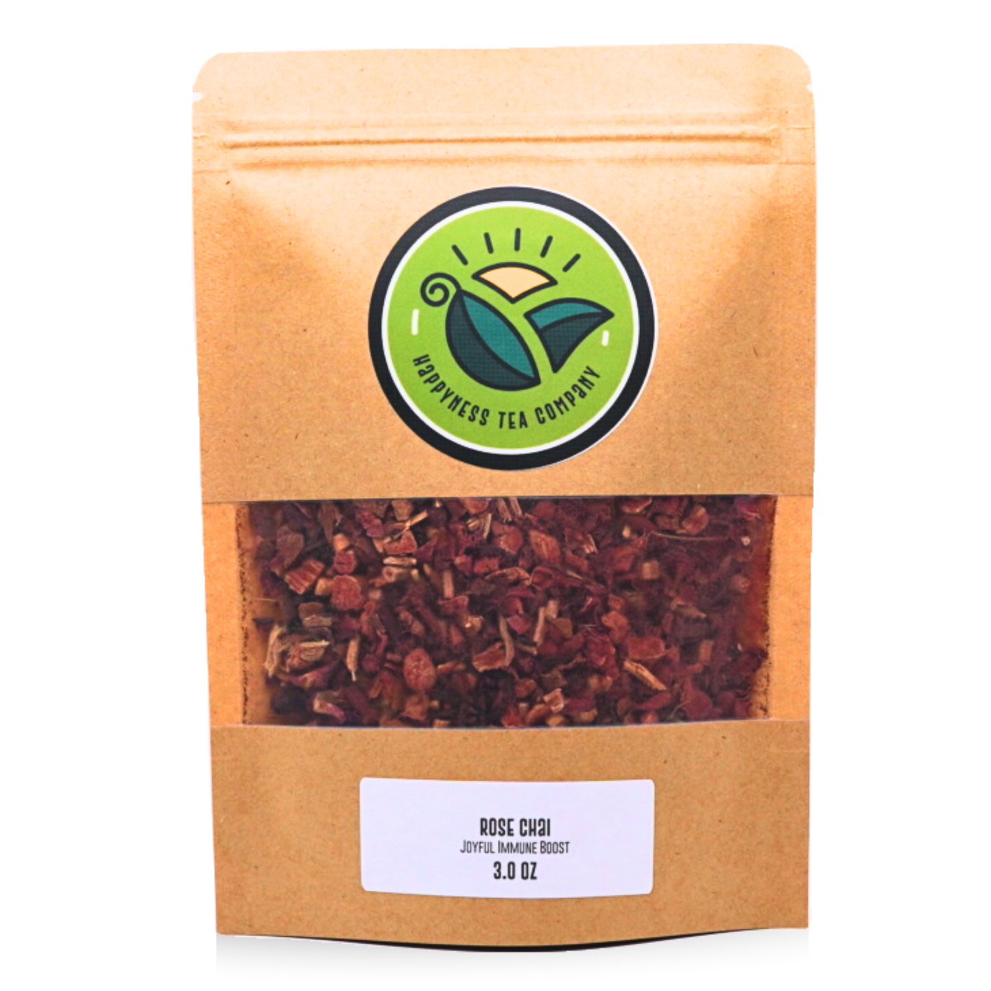 looseleaf tea blend in bag Rose, Cinnamon, Licorice Root, Ashwagandha, Astragalus, Cardamom, Ginger, Lapsang, Beet Powder, Clove, Black Pepper, Anise