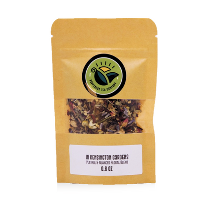 Looseleaf tea blend in bag hibiscus licorice clove