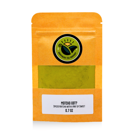 Matcha blend in bag 