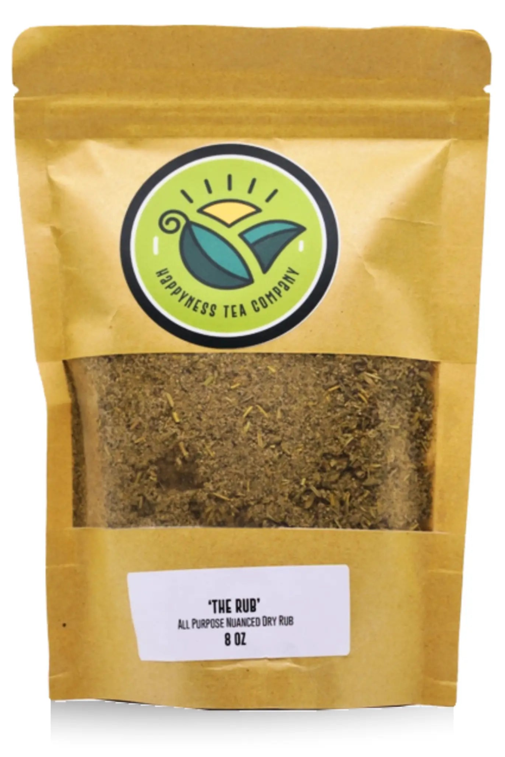 Happyness Tea Company The Rub all-purpose seasoning blend with sage, rosemary, thyme, fennel, basil, lavender, and marjoram